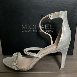 Michael by Michael Shannon Silver Heels